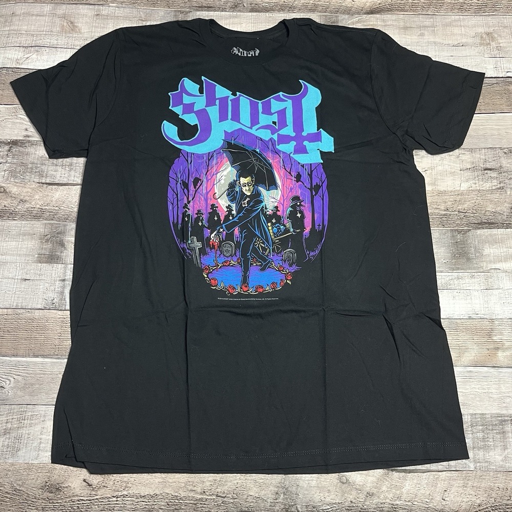 Ghost Shirt Size XL Black 2018 Heavy Rock Band Tee Ashes